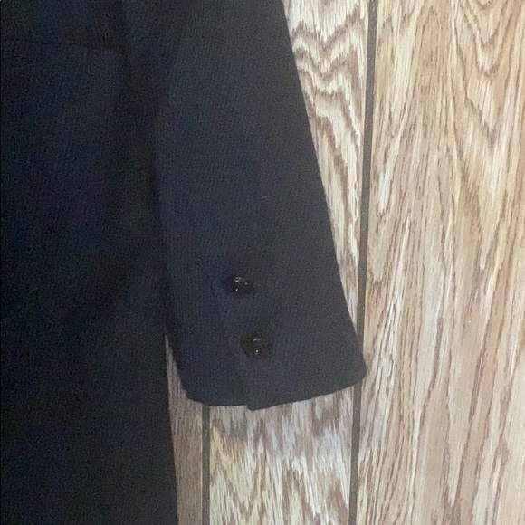 Windsor Faux Fur Black Button Down Long Formal Dress Jacket EUC Womens Small EUC - Picture 8 of 8